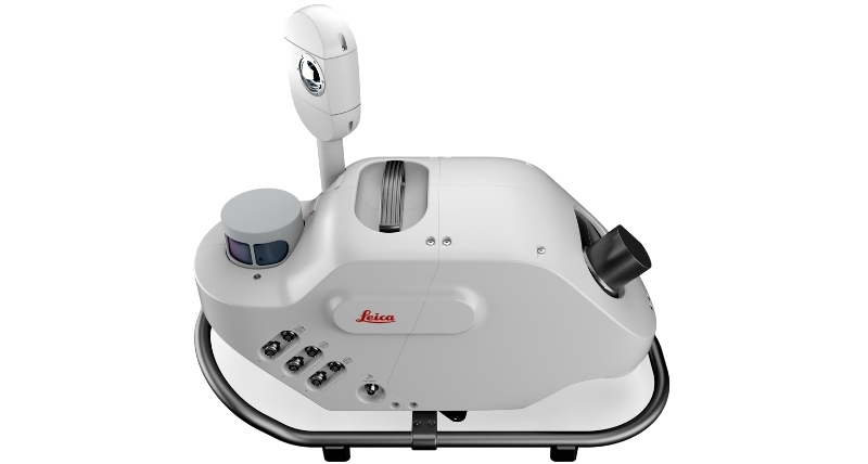 Leica Pegasus TRK500 Evo mobile mapping system with main sensors and SLAM sensors and an elevated camera, engineered for high-density point cloud capture and fast scanning speeds in engineering and surveying.